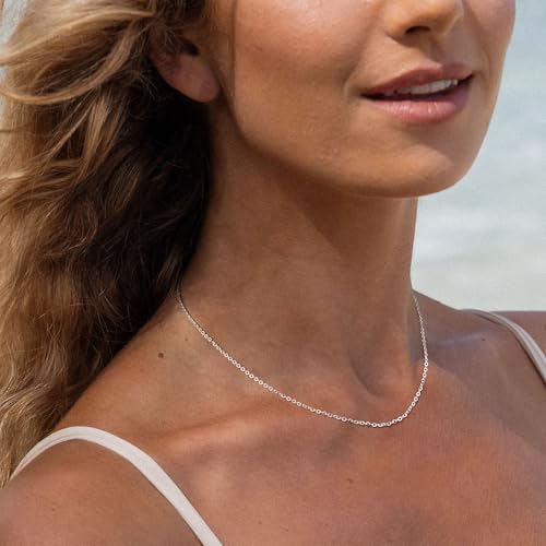 Image of Freekiss Layered Necklace Set for Women Stackable | Herringbone Snake Cuban Rope Chain, Dainty Choker, Layered Stackable, Non Tarnish, Hypoallergenic, Adjustable 14-18.5 inch