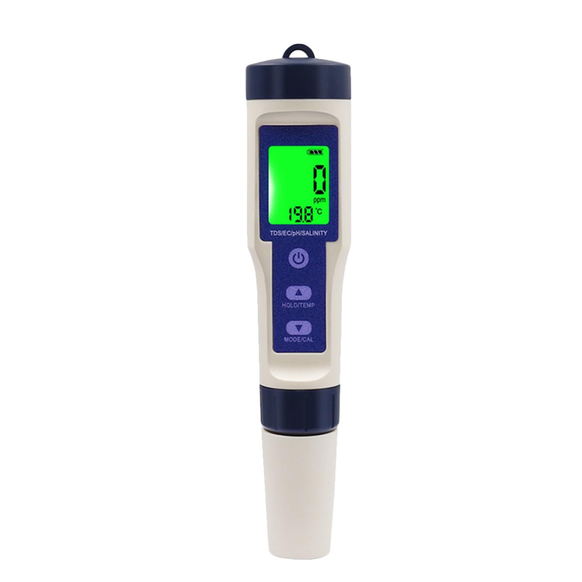 Ipetboom Tester Digitale Portatile per Acqua Salata ad Alta Precisione Display Retroilluminato e Corpo in Plastica, per Acquari Marini e Contesti Acquatici