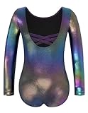 Zaclotre Gymnastic Leotards for Girls Long Sleeve Tumbling Outfits Toddler Sparkle Athletic Dancewear for Kid