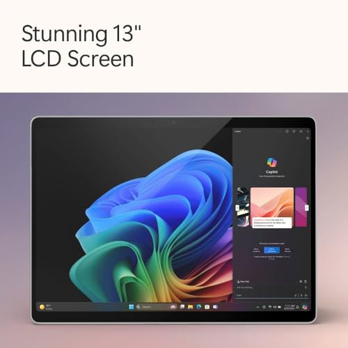 Image of Microsoft Surface Pro, 2-in-1 Laptop, Windows 11 Pro Copilot + PC, 365 Family, 13 inch 2880 x 1920 Touchscreen, Snapdragon X Plus, 16GB RAM, 1TB SSD, Platinum, Device Only, with Pen