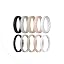 Pack Q: Charcoal Black, Nude Peach, Pure White, Coffee Beige, Concrete Grey