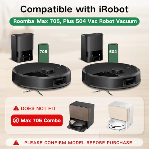 Image of Replacement Parts for Roomba Max 705, Plus 504, Max 705 Vac Robot Vacuum
