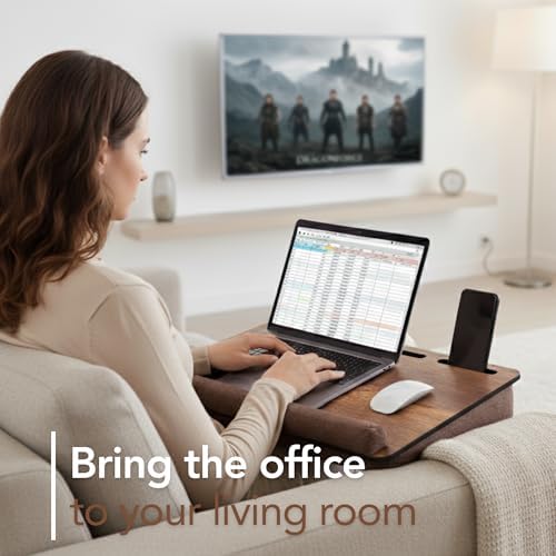 Vigo Wood-LS023 Minderli Laptop Sehpası (Ceviz) - Görsel 5