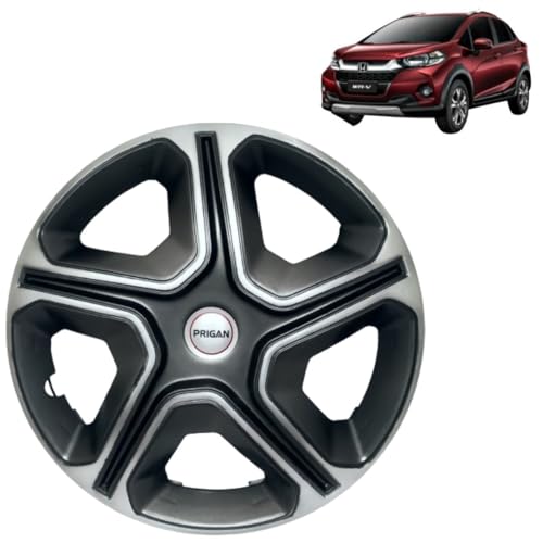 Image of PRIGAN WRV Grey Silver Wheel Cover 16 inch for WRV (Set of 4 Pcs) (Press Fitting) Model Name- Nexon Grey Silver 16
