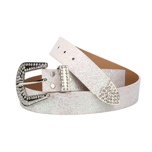 Stylish PU Leather Belt Rhinestones Decorative New Ladies Waist Belt Unique Belt for Party and Wedding Outfits4