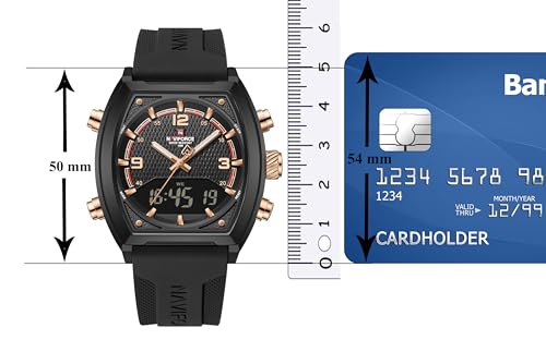 Image of NAVIFORCE NF9242 Dynamic Racing Style Multifunctional Analog-Digital Watch