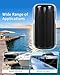 OCEANBROAD Dock Corner Bumpers 2 Pack, Heavy-Duty Marine Guard for Dock Corner & Edge Protection, Black, UV-Resistant PVC with Stainless Steel Hardware, Vertical Installation for Straight Corners