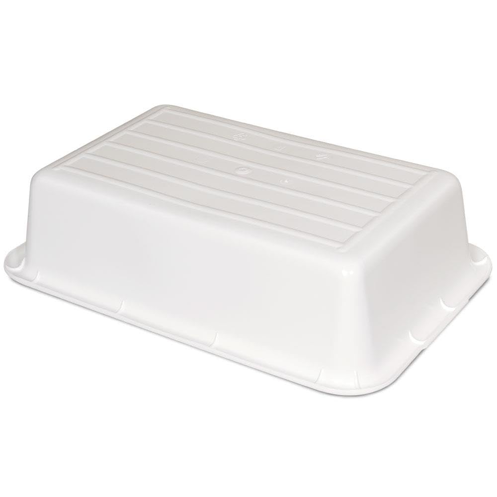BRB 2x 40 Liter Kunststoffwanne, lebensmittelecht, LxBxH 710 x 490 x 185 mm, weiß, PE-HD