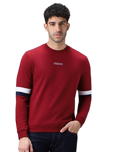Image of Urbano Fashion Men's Cotton Color Block Sweatshirt