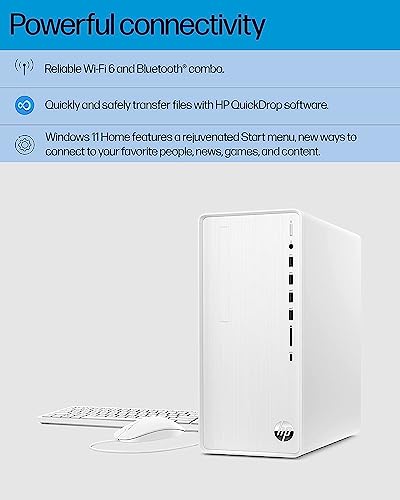 Image of 2023 HP Pavilion Desktop, 12th Gen Intel Core i7-12700 Processor(12-core), 12GB RAM, 512GB SSD, Intel UHD Graphics 770, 9 USB Ports, Wired Keyboard and Mouse Combo, Windows 11 Home
