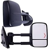 MOTOOS Towing Mirrors Replacement for 2007-2013 Chevy Silverado Tahoe GMC Sierra Yukon Power Heated...