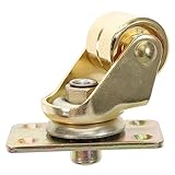 Gatuida Robuste Klavierrolle Aus Metall Kleines Messingrad in Gold Universelles Klavierzubehör Für Klavierumzug Und Instrumentenständer