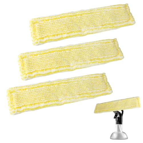 Steam Cleaner Accessories for Karcher 3 Packs Window Vac Vacuum Cleaner Replacement Microfibre Swipping Cleaning Cloths Steam Floor Mop Pads Spares compatible with Karcher WV2 WV5