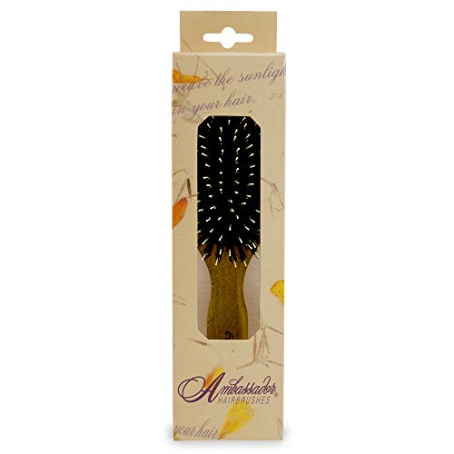 5570 Large Oval Oak Handle Hairbrush #TOP1