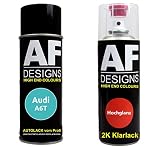Bomboletta spray compatibile con Audi A6T Türkis Basislack Smalto trasparente 2K bomboletta spray 400ml