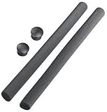 6 x 22 x 400 mm Prophete Lenkerüberzug Softüberzug für Multifunktions und Bullhornlenker mit Lenkerstopfen 6 X 22 X 400 Mm High Density Schwarz