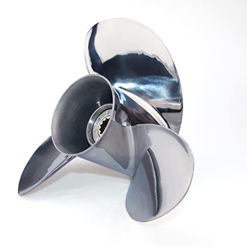 CAPTAIN Stainless Steel Outboard Propeller, 10.25 Diameter x 16 Pitch fit Yamaha T25 F30 40 48 50 F40 F50 55 60 F60 HP Engines, 13 Spline Tooth Boat Prop, RH Propellers - Image 5