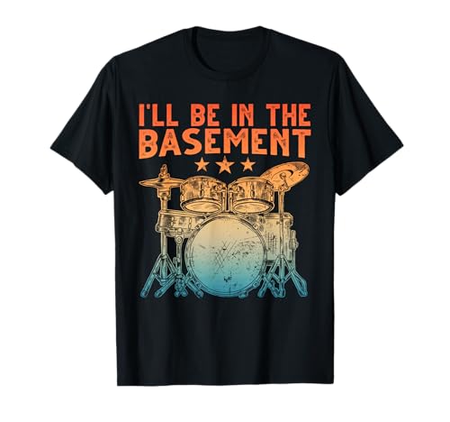 Funny Drumming Art T-Shirt for Men Women Drumline Drummer