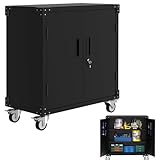 【Mobile avec roulettes à 360° et freins de stationnement】Facile à déplacer sur 4 roulettes robustes pour un positionnement flexible. Idéal comme chariot à outils mobile avec des fonctionnalités de tiroir.