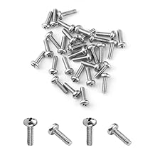 MroMax 30Pcs M2.5 x 8mm Pan Head Phillips Machine Screws, 304 Stainless Steel 18-8, Fully Thread, Metric Silver Gray Cross Head Screws Bolts for Computers, Camera and Other Small Electronic Devices