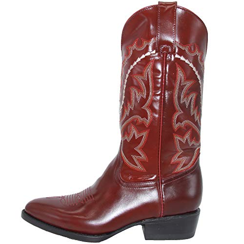 Western Shops Mens Genuine Leather Chameleon Design Western Cowboy Boot4