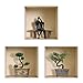 Produktbild Die entfernbaren Nisha Art Magic 3D-Vinyl-Wandabziehbilder zum Selbermachen, 3er-Set, Bonsai und Paar