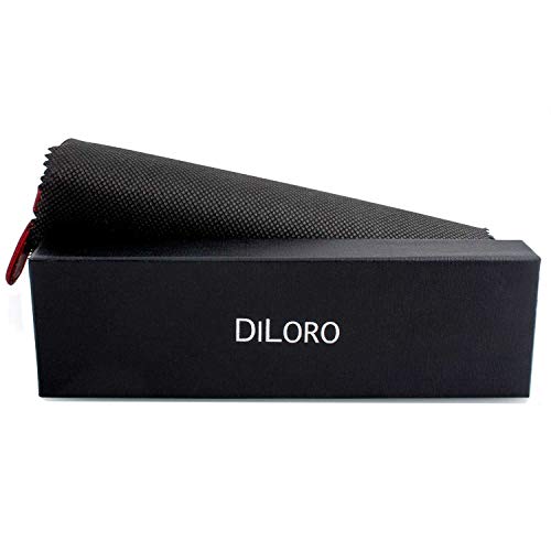 Image of DiLoro Leather Zippered Fountain Ballpoint Rollerball Pens and Pencils Case Holder Pouch Genuine Full Grain Soft Nappa Leather (Red)