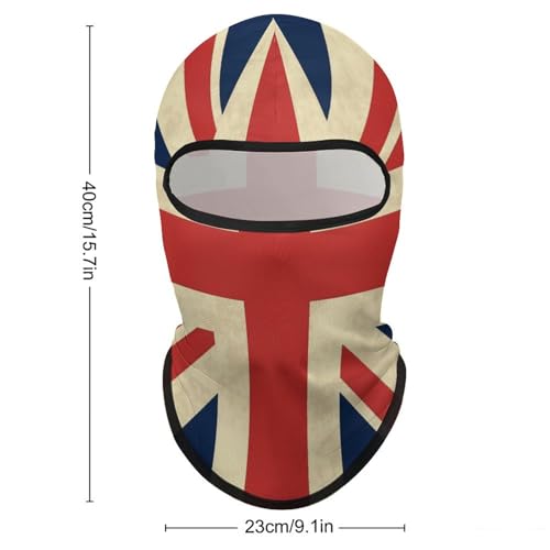 Máscara facial de pasamontaña con diseño de bandera británica para hombre y mujer, protección solar, transpirable, cubre todo el cabeza para senderismo, ciclismo, running y conducción miniatura 2