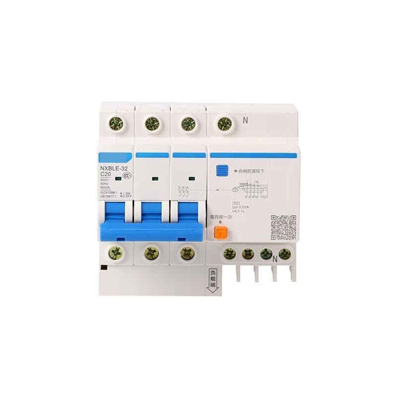 Disyuntor de corriente de 30 mA NXBLE-32, la solución D20 de 6 kA contra fugas eléctricas