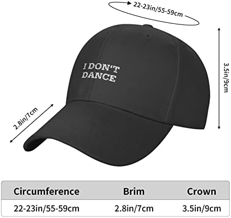 Graphic Hats for Men I Don't Dance Casquette Baseball Cap Women image 5