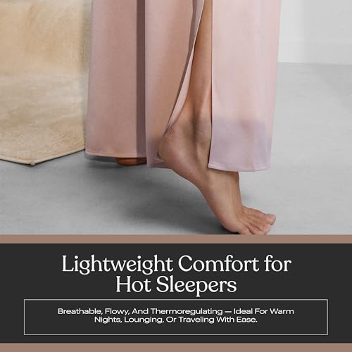 Image of Lunya Washable Silk Tee Pant Set for Women - Oversized Top with Pocket and Pull On Pants