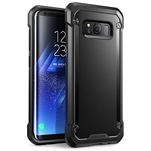 SUPCASE Samsung Galaxy S8+ Plus Case, Unicorn Beetle Series Premium Hybrid Protective Frost Clear Case for Samsung Galaxy S8+ Plus 2017 Release, Retail Package (Black/Black)