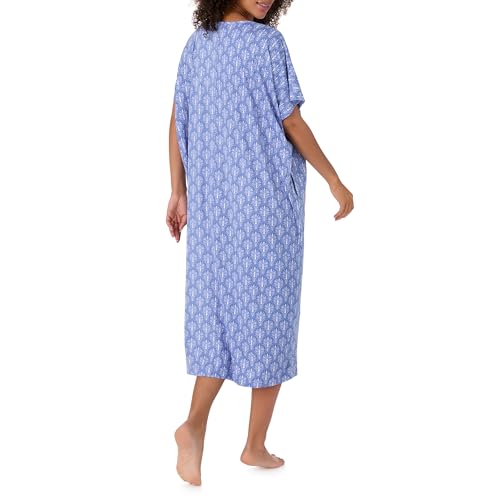 Image of Tommy Bahama - Women's Midi Caftan, Dolman Sleeve Stretch Jersey Caftan with Pockets for Sleep or Lounge