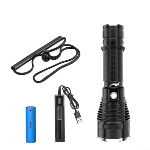 Honseadek P70 LED-Tauch-Taschenlampe, 4000 Lumen, wasserdicht, IPX8, 50 m, Unterwasser-Taschenlampe für Tauchen, Schnorcheln, mit 26650 Batterieoptionen (B) Honseadek P70 LED-Tauch-Taschenlampe, 4000 Lumen, wasserdicht, IPX8, 50 m, Unterwasser-Taschenlampe für Tauchen, Schnorcheln, mit 26650 Batterieoptionen (B)
