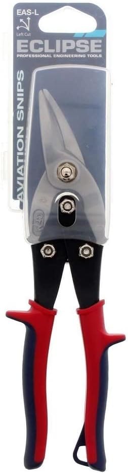 Eclipse Professional Tools EAS-L Aviation Snips Left & Straight Cut, Blue - Image 3