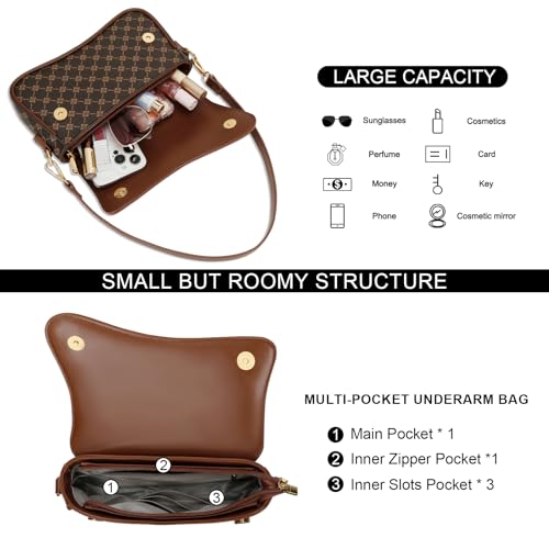 Image of KKXIU Shoulder Bag for Women Small Clutch Purses Cute Hobo Handbag Trendy Underarm Bag