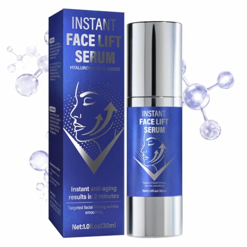 Instant Face Lift Serum 30ml Firming Facial Essence for Face and Neck Tightening and Smoothing Skin Care for Daily Use