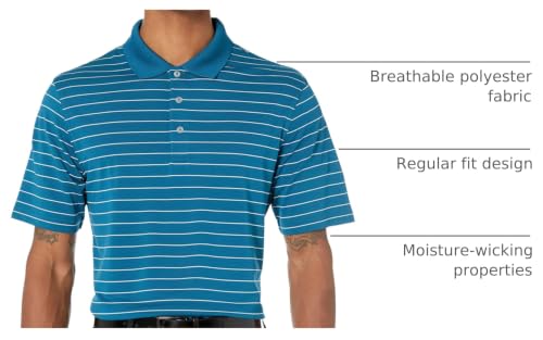 Image of Amazon Essentials Men's Regular Fit Golf Polo Shirt, Moisture-Wicking Quick Dry, Recycled Polyester, Short Sleeve