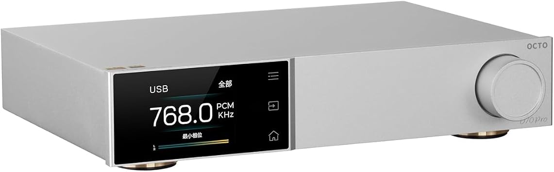 Auinshifiman Topping D70Pro OCTO HiFi DAC 8X CS43198 Chip Bluetooth 5.1 XMOS XU316 PCM768kHz/32bit & DSD512 preamplifier RCA/XLR Output Optical/USB/Coaxial/AES/EBU/BT Input USB Audio DAC Silver