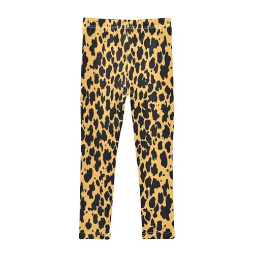 Toddler Girls Leggings Printed Yoga Pants Leggings Black Leopard Print for Kids2