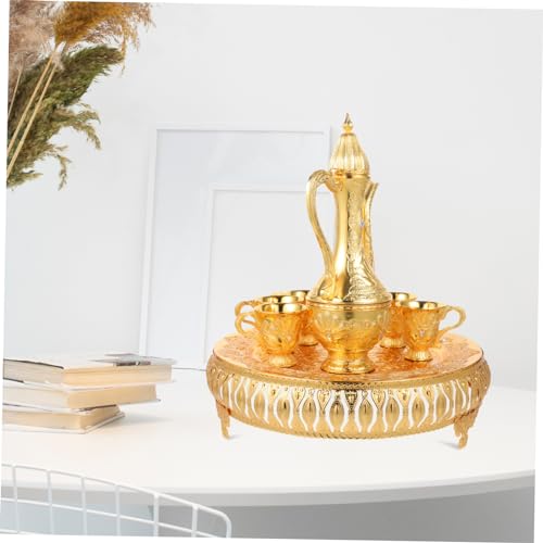 Théière turque métal vintage et tasses à vin style rétro - 8