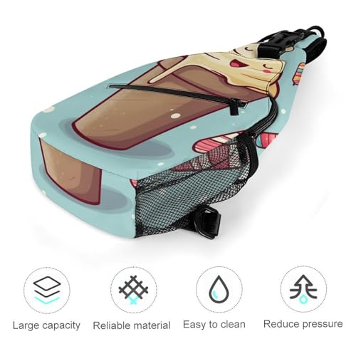 Mochila tipo bandolera Ice Cream para hiking y uso casual miniatura 5