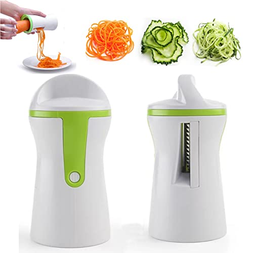 Spiralizer Legume Coupe-Légumes Spaghetti Spirale,Trancheuse Végétale,Mengger Spiral Slicer Manuel pour Courgette Nouilles Spaghetti Tagliatelle Carotte Concombre Spiralizer Legume