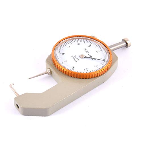Medidor de espesor de calibre de dial redondo compacto New Lon0167 confiable con rango 0-10 mm y resolución 0.1 mm miniatura 5
