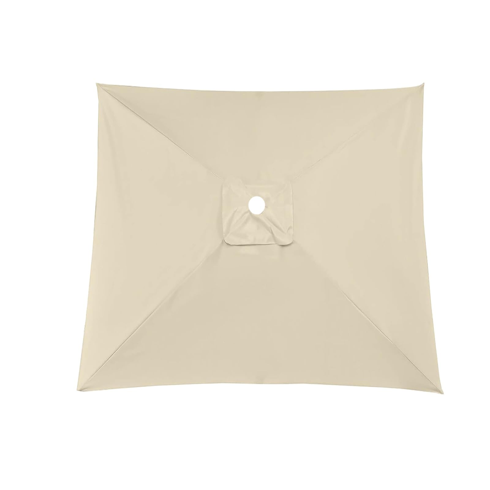 Telo Di Ricambio Per Ombrellone Colonna Centrale, Copertura Di Rechange Per Parasole Da Giardino Tavolo, Impermeabile Durevole Per Esterni, 4 6 8 Stecche Tessuto Di Sostituzione(Beige,2.7X2.7m)