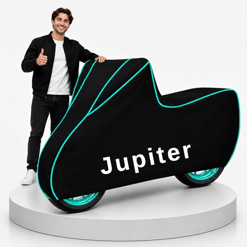 Image of My NEW Covers 100% Water Resistance Jupiter 125 Scooty Cover | Taffeta Body Cover for Rain & Sun | UV Protection, Dustproof, Scratch Resistant, Windproof, Heat Resistant, Vehicle Specific Fit