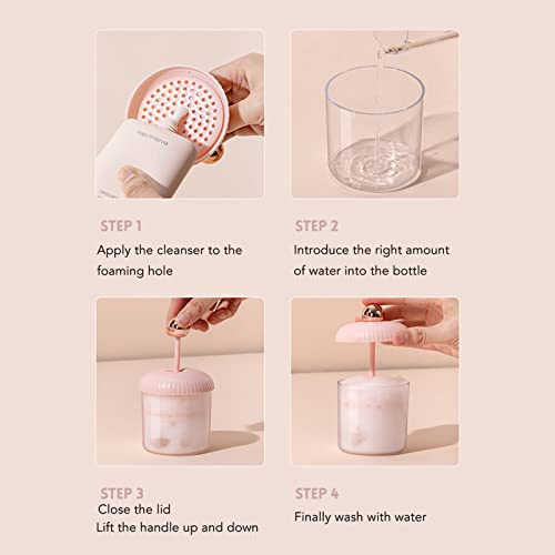Gientan Limpador Facial Copo De Espuma Rápida Espuma Portátil Economizar Esforço Transparente Poroso