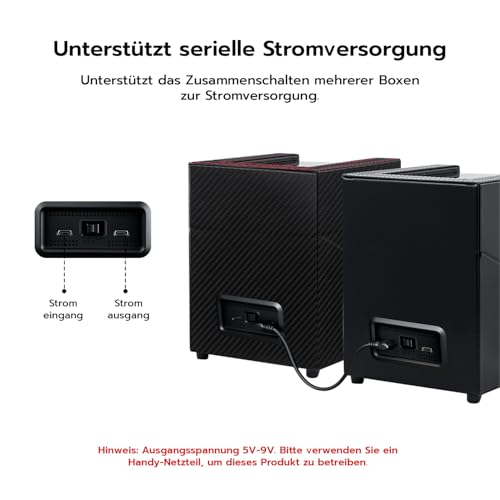 Mcbazel Uhrenbeweger 2 Uhren, Watch Winder für Herren und Damen USB-C Aufladung Uhrenbeweger Automatik TPD 970-2430 Zwei Wickelschwingmodi für Automatikuhren PU Leder - Schwarz