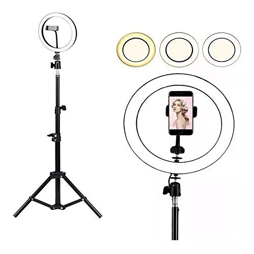 Kit Completo Ring Light Com Tripé Dimmer Youtuber Selfie Pro