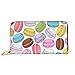Tragbare Brieftasche Bunte Macarons Geldbeutel Kreative Handtaschen Retro Reißverschluss Geldbörse Für Tochter, Frauen, Mutter